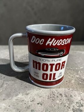Disney Pixar Cars Doc Hudson Motor Oil Radiator Springs 12oz Coffee Cup Mug